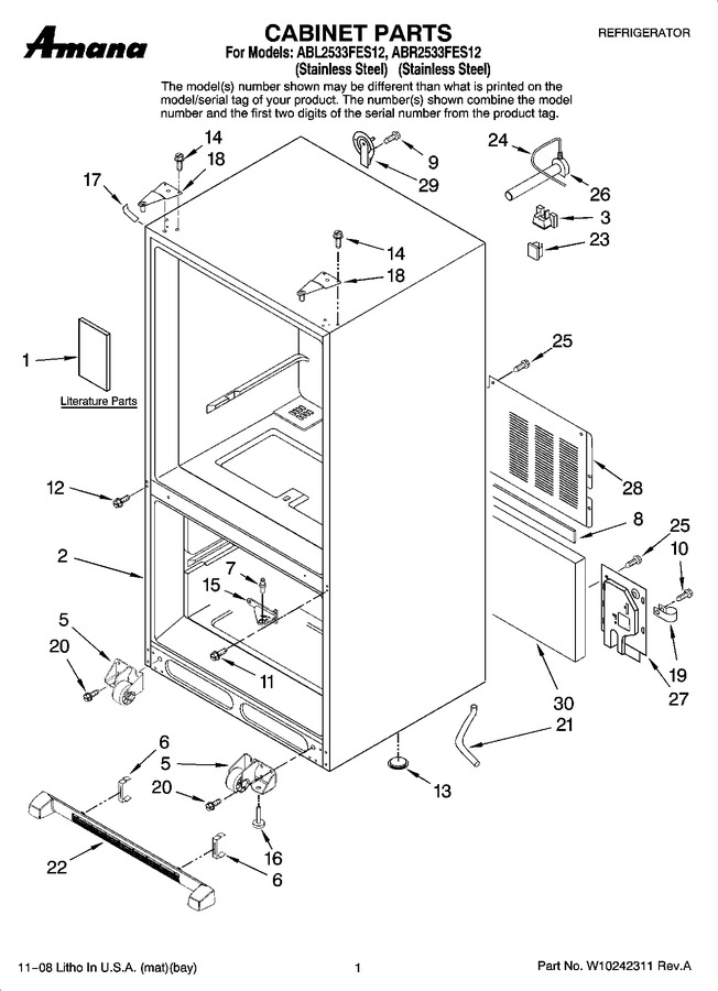 Diagram for ABL2533FES12