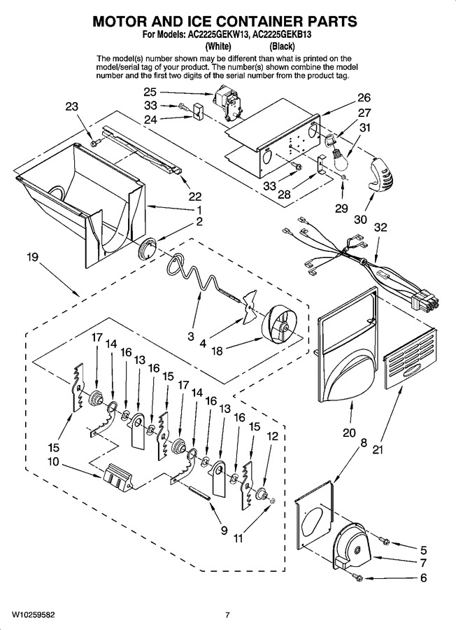Diagram for AC2225GEKW13