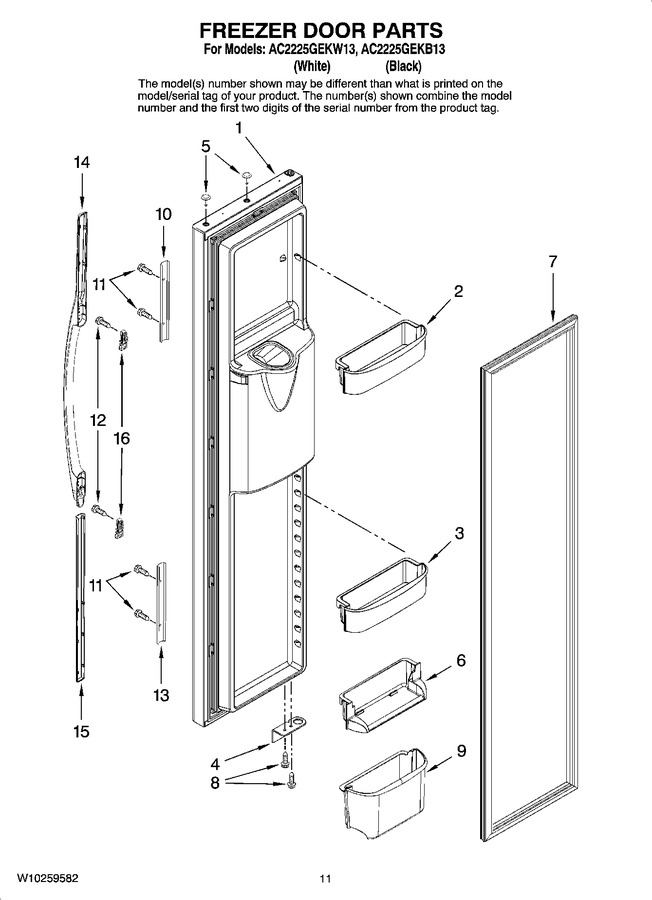 Diagram for AC2225GEKW13