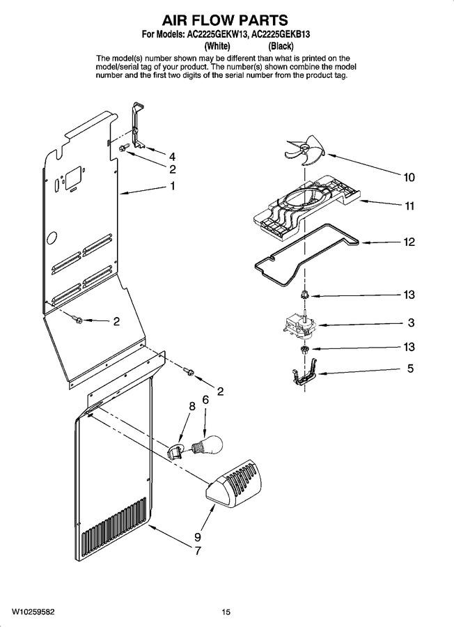 Diagram for AC2225GEKW13