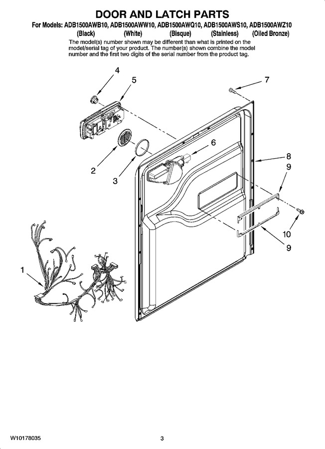 Diagram for ADB1500AWB10