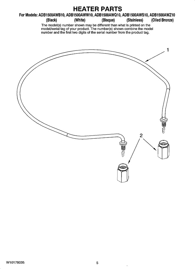 Diagram for ADB1500AWB10