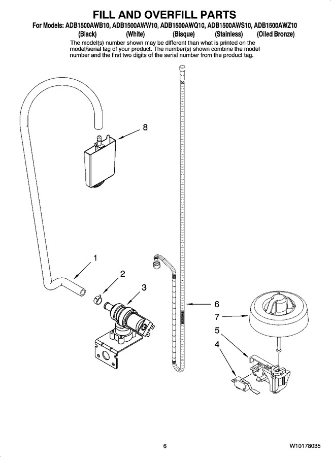 Diagram for ADB1500AWW10