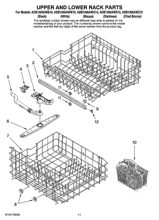 Diagram for ADB1500AWW10