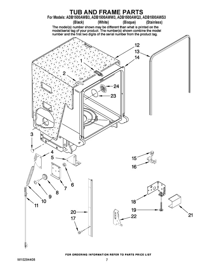 Diagram for ADB1500AWS3