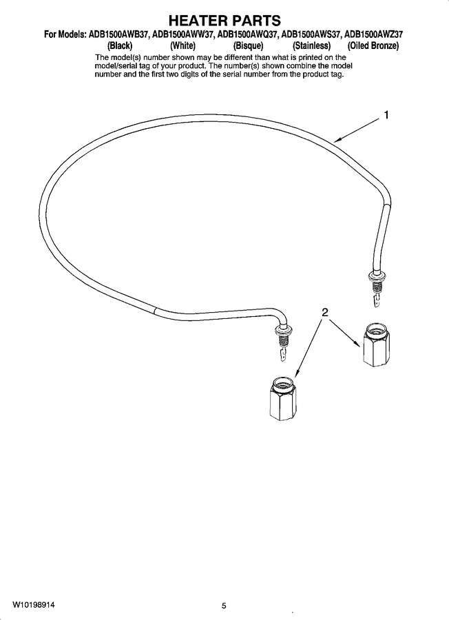 Diagram for ADB1500AWS37