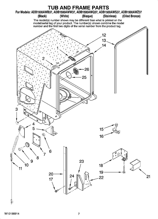 Diagram for ADB1500AWW37