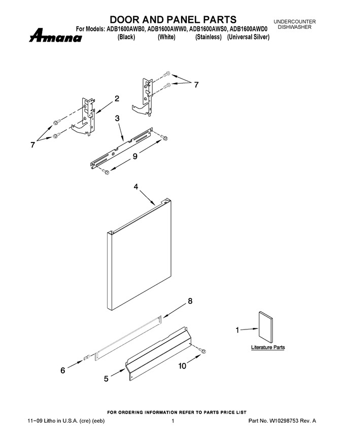 Diagram for ADB1600AWW0
