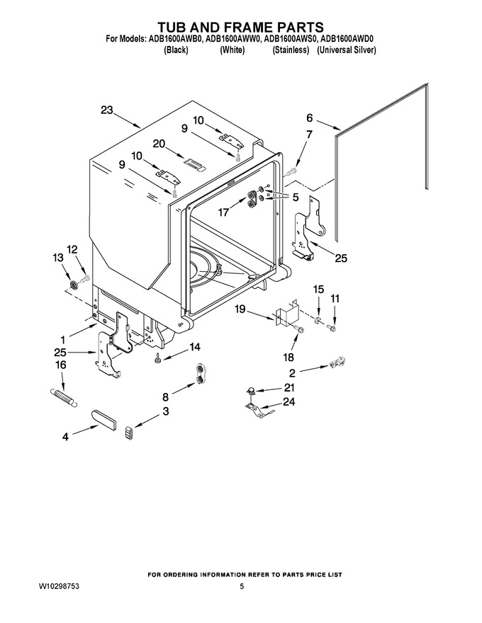 Diagram for ADB1600AWW0