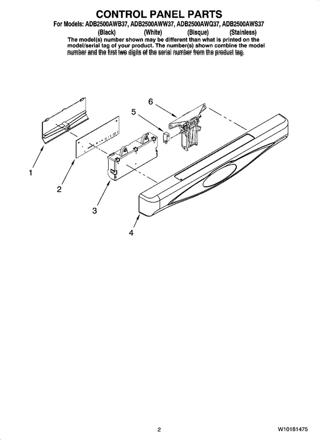 Diagram for ADB2500AWS37