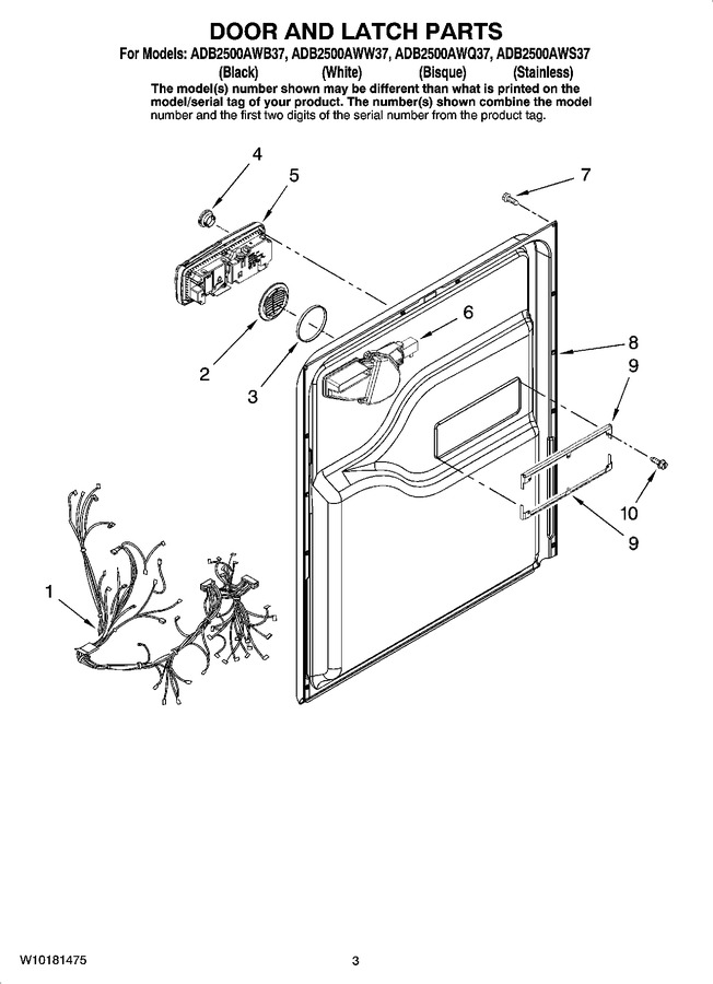 Diagram for ADB2500AWB37