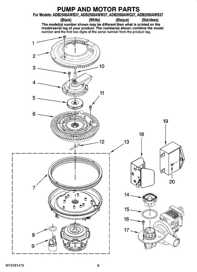 Diagram for ADB2500AWS37