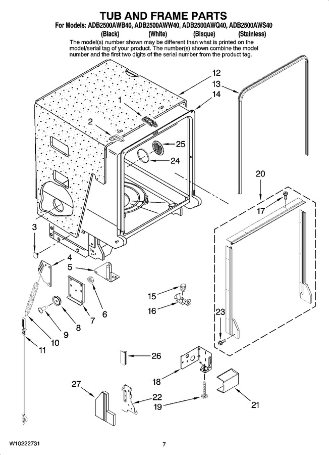 Diagram for ADB2500AWB40