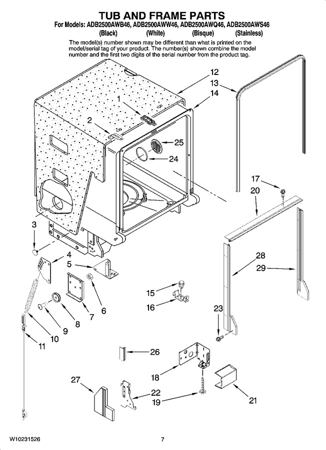 Diagram for ADB2500AWQ46