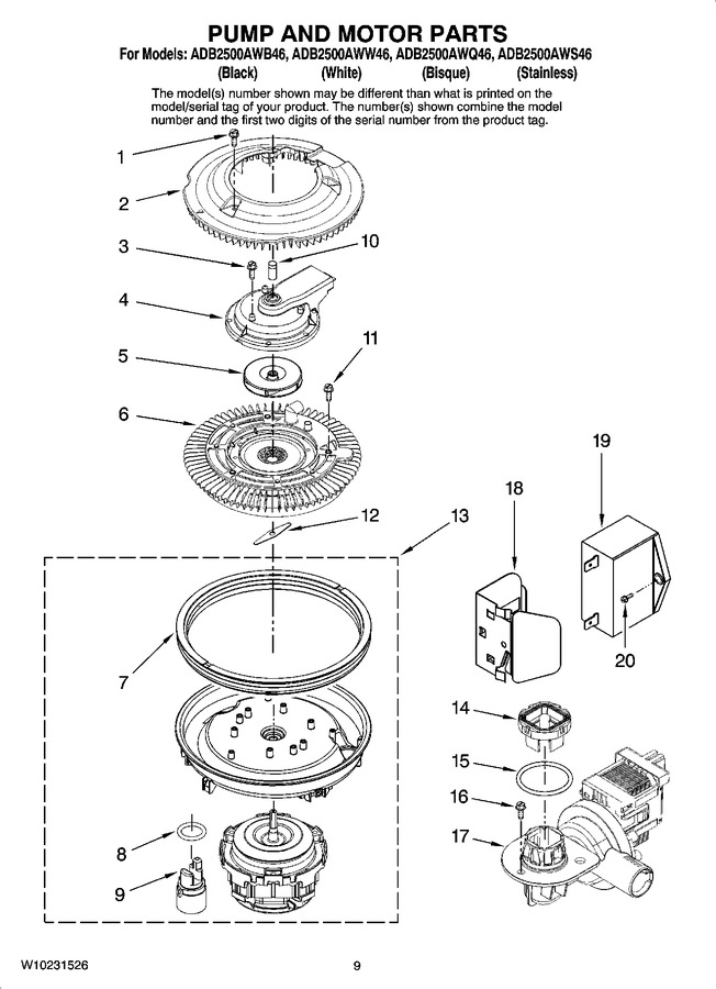 Diagram for ADB2500AWQ46
