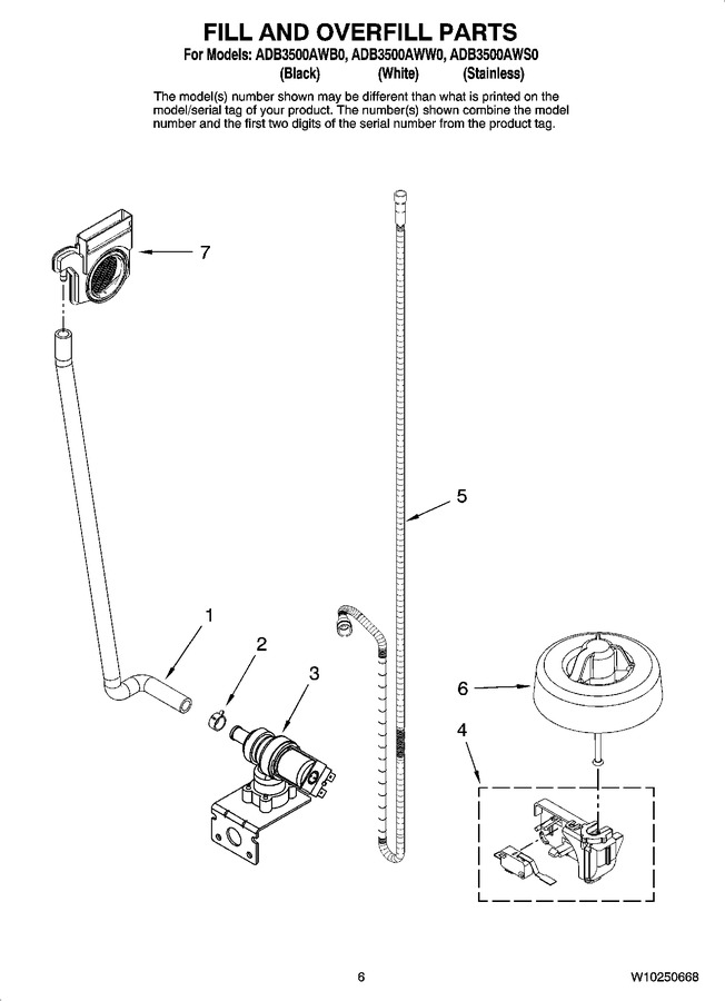 Diagram for ADB3500AWS0