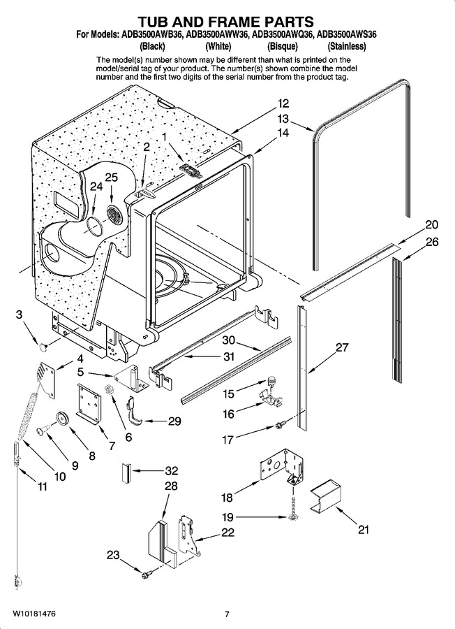 Diagram for ADB3500AWB36