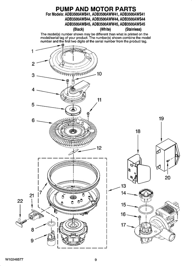 Diagram for ADB3500AWS44