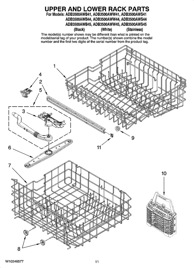 Diagram for ADB3500AWW44