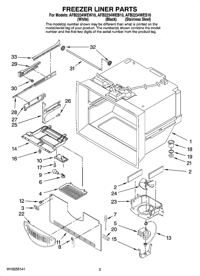 Diagram for AFB2234WES10