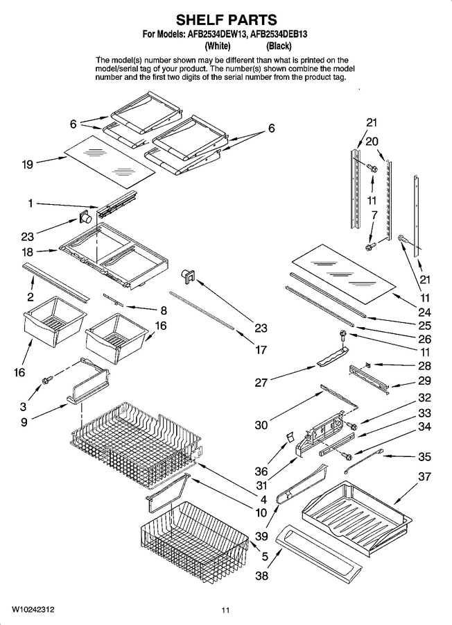Diagram for AFB2534DEW13
