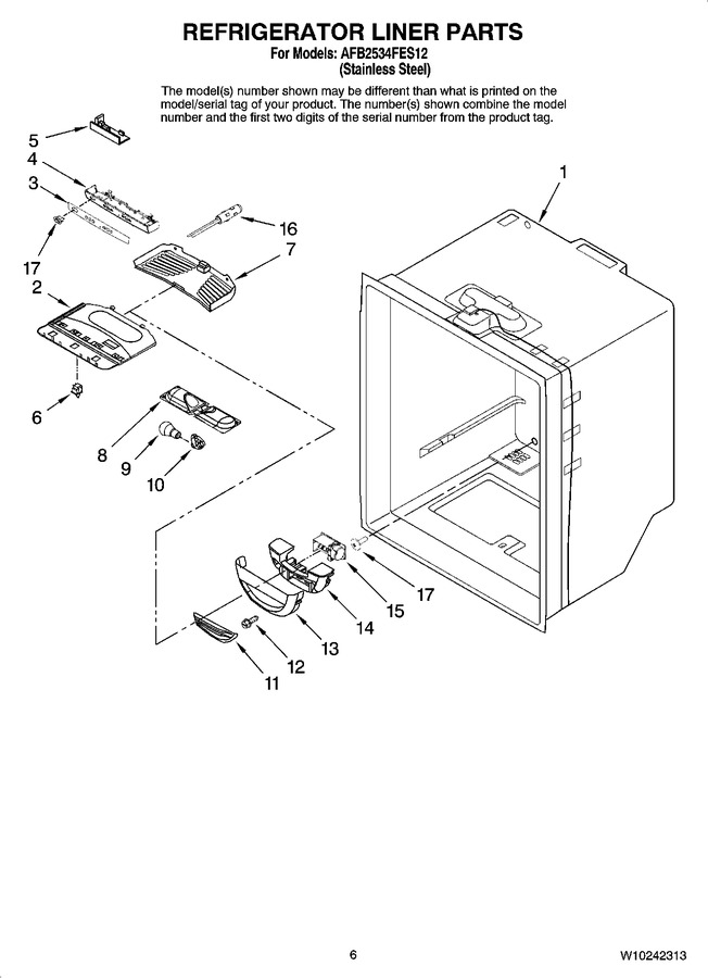 Diagram for AFB2534FES12