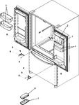 Diagram for 10 - Ref Dr Storage & Center Hinges