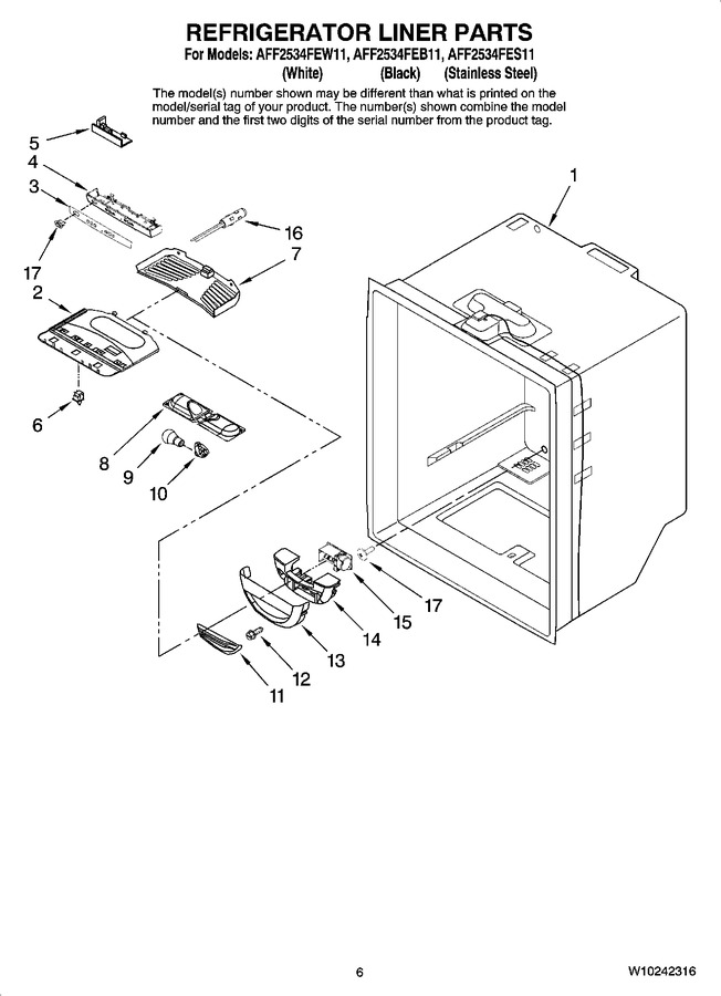 Diagram for AFF2534FES11