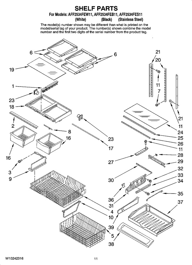 Diagram for AFF2534FES11