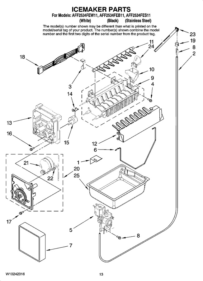 Diagram for AFF2534FES11
