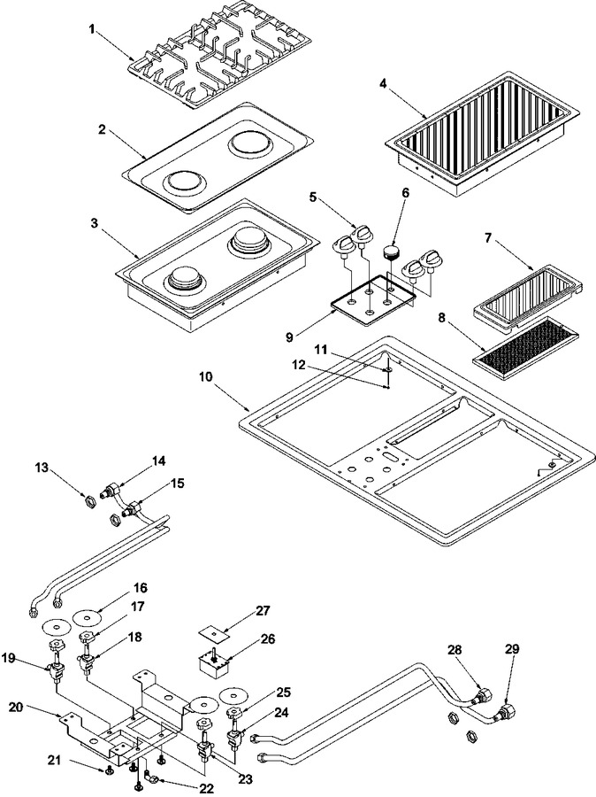 Diagram for AKGD3060WW (BOM: P1131630NWW)