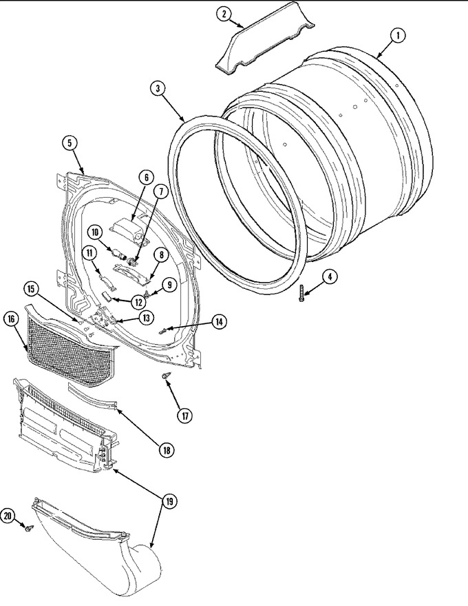Diagram for SDG505DAWW