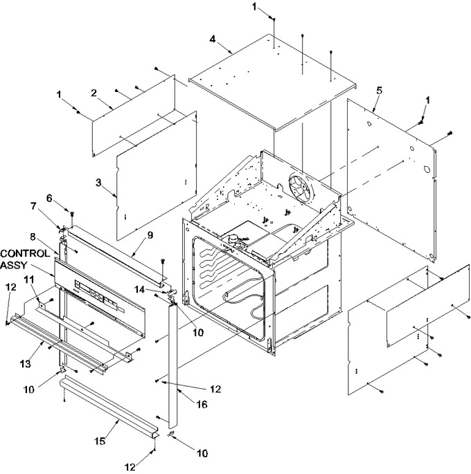 Diagram for AOES2730WW (BOM: P1132357NWW)