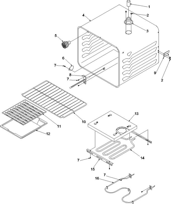 Diagram for AOES2730WW (BOM: P1132357NWW)