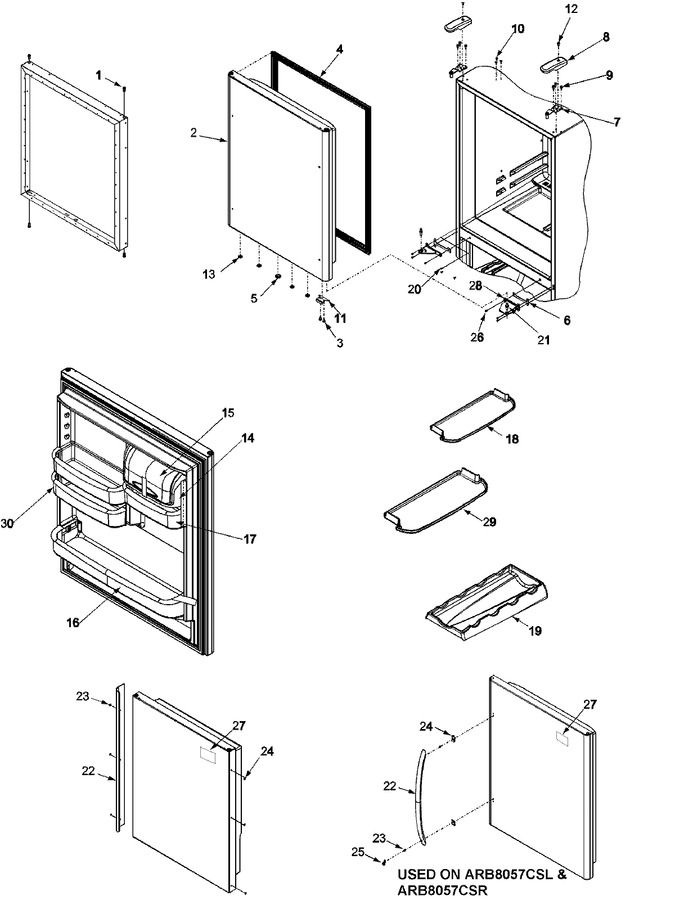 Diagram for ARB8057CSL (BOM: PARB8057CS1)