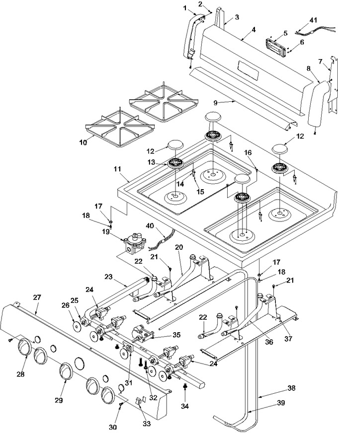 Diagram for ARG3600WW (BOM: P1143362NWW)