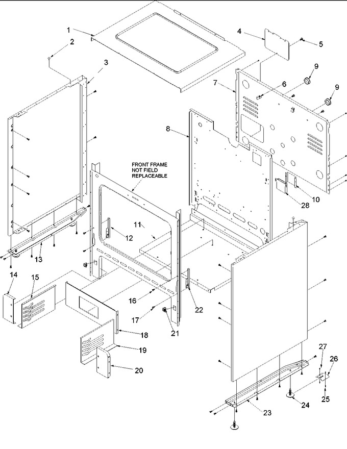 Diagram for ARO3400L (BOM: P1143335N L)