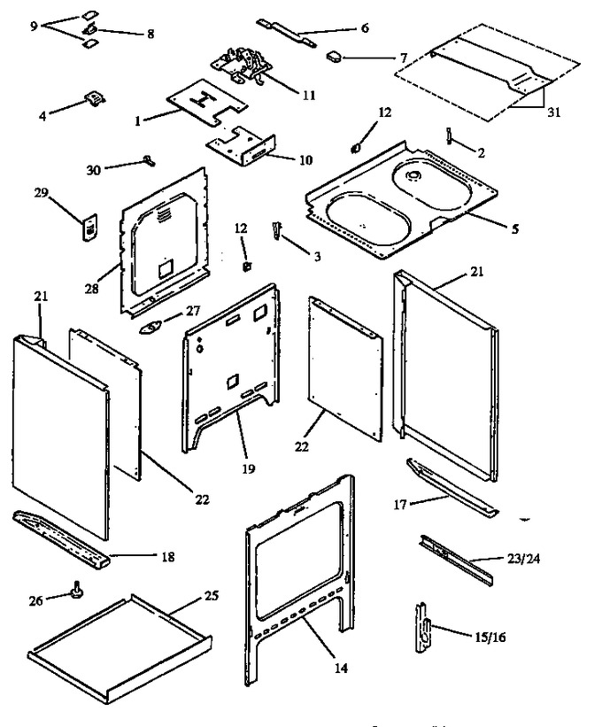 Diagram for ARR623L,W (BOM: P1130983NLW)