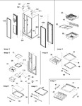 Diagram for 10 - Hinges, & Refrigerator Shelving