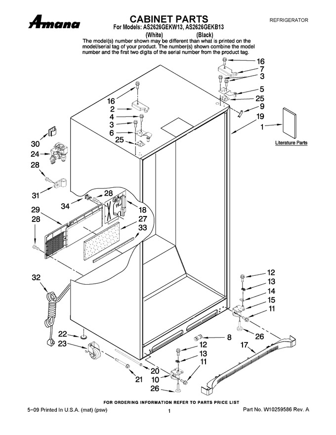 Diagram for AS2626GEKW13