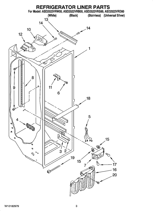 Diagram for ASD2522VRB00