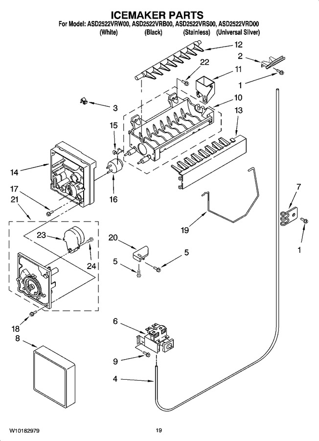 Diagram for ASD2522VRB00
