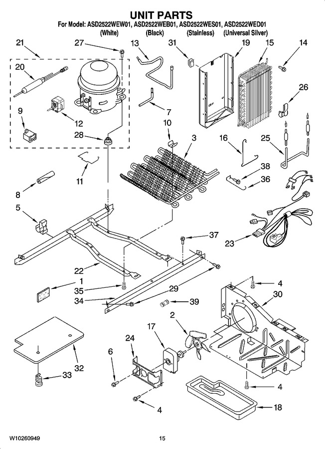 Diagram for ASD2522WED01