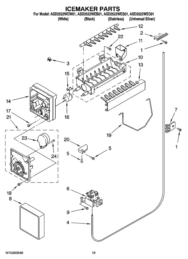 Diagram for ASD2522WEW01