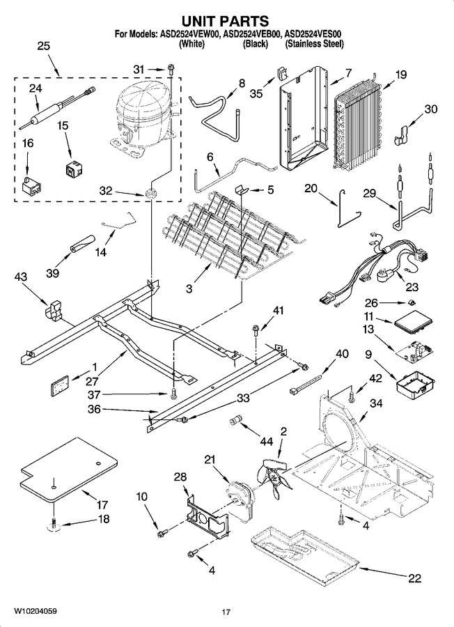 Diagram for ASD2524VEW00