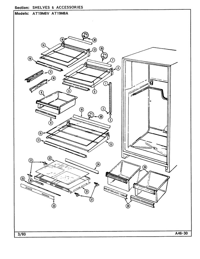 Diagram for AT19M8V (BOM: DE55A)