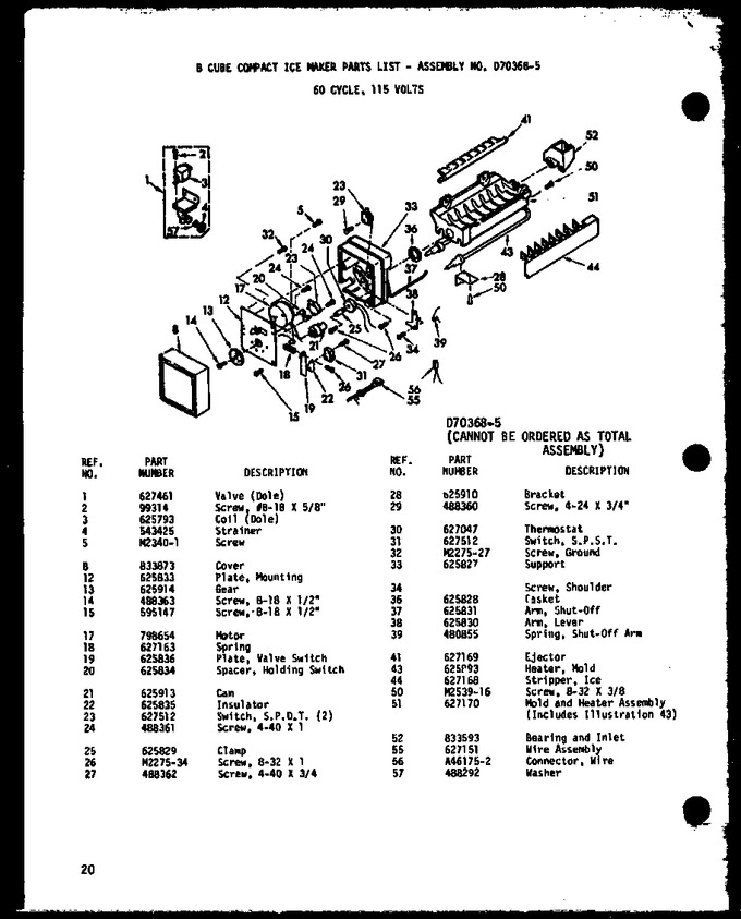 Diagram for BCI20DG (BOM: P747022WG)