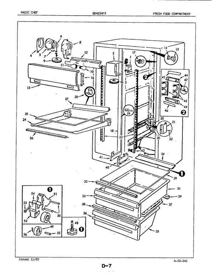 Diagram for BDNS24F9 (BOM: 5L56B)