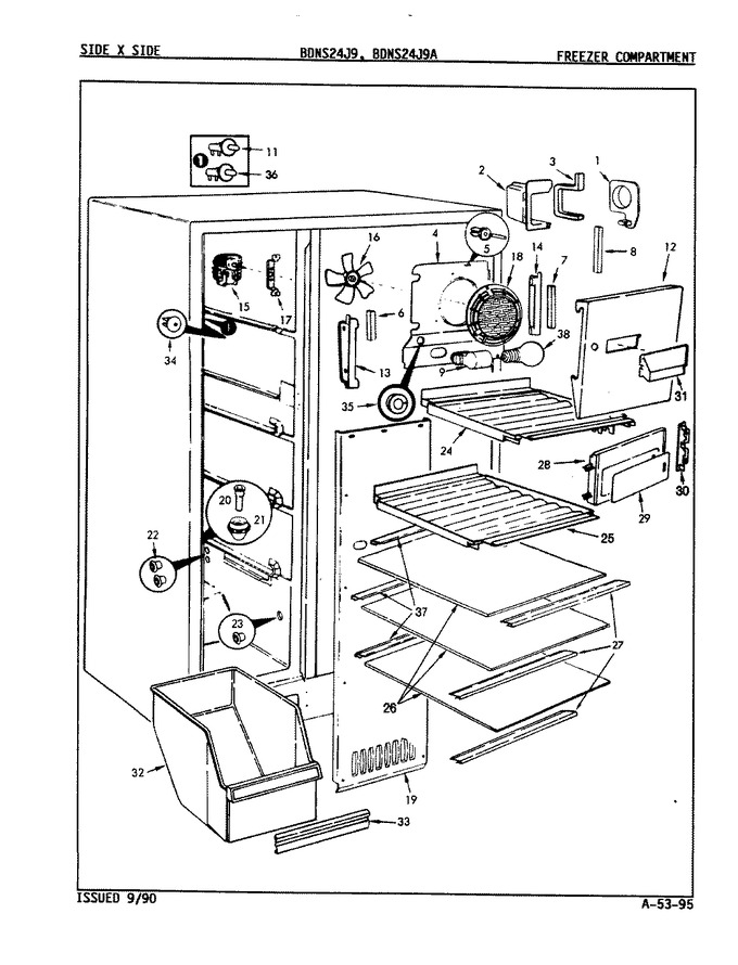 Diagram for BDNS24J9 (BOM: 8N67A)