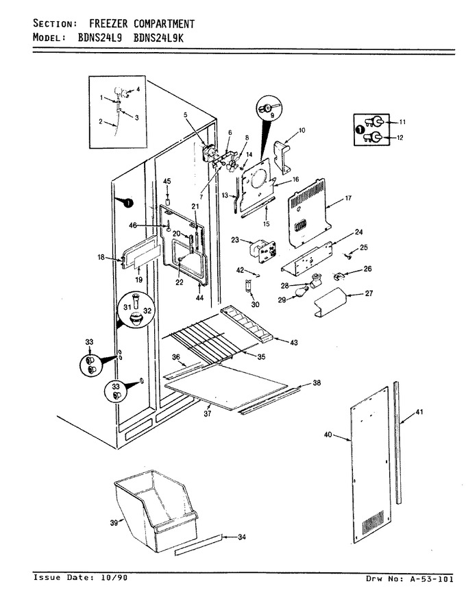 Diagram for BDNS24L9 (BOM: AN91A)